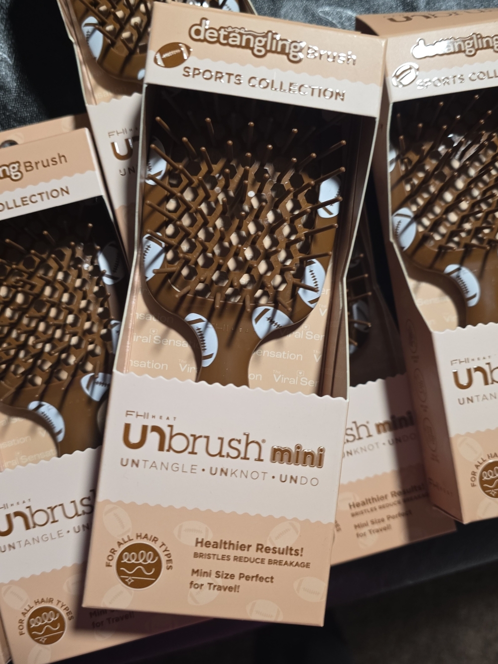 Unbrush Mini Detangling Brush - Brown